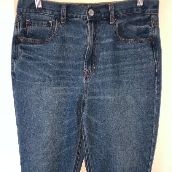 American Eagle high rise Mom jeans sz 8 Reg NWOT - Picture 2 of 9